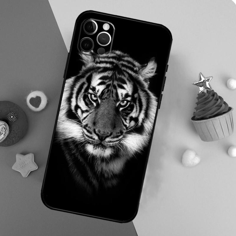 Leopard Tiger Lion Animal Phone Case For iPhone 17 16 14 13 12 11 15 Pro Max 12 13 Mini 16E 17 Air Shockproof Cover