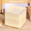 DOITOOL Disposable Wooden Plates, Stylish Square Plates, High-Quality Biodegradable and Eco-Friendly, Perfect for Parties, Outdoors, Commercial Use, a