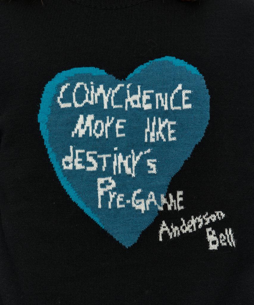ADSB ANDERSSON BELL Boys Heart Message Crew-Neck Sweater Atb1453M(Black)