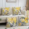Gold Abstract Floral Pattern Cushion Cover For Pillow Printing Sofa Decoration Home Car Room Coffee ShopOffice Nordic Simplicity
