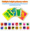 50cm Liquid Color Floor Tiles: Sensory & Puzzle Mat for Kids
