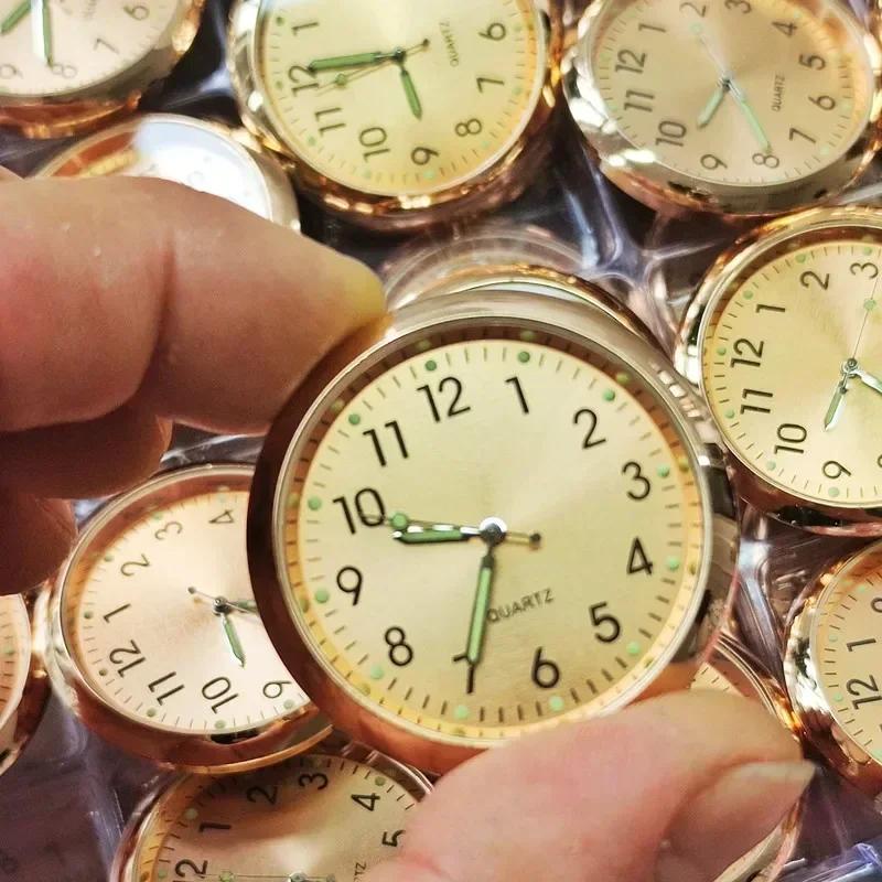 40mm Mini Digital Clock Luminous Car Clock Automobiles Internal Stick-On Watch Mechanics Quartz Clocks Auto Ornament