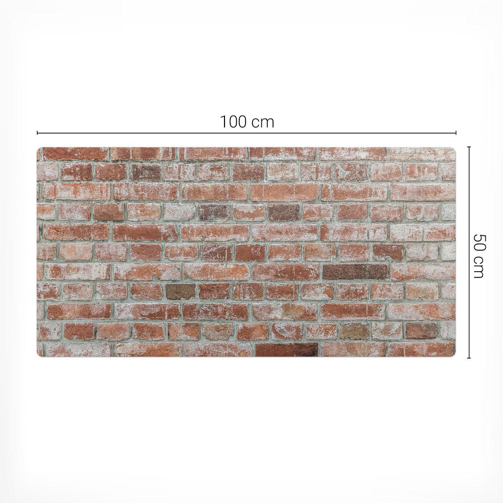 Ochronna Podkładka Winylowa Dla Firm I Biur Ceglana Ściana Retro 100X50 Cm