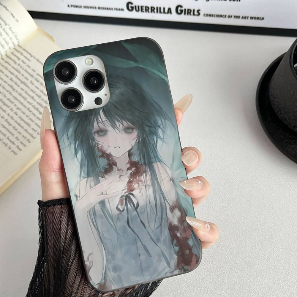 The Song Of Saya Horror Game Corrugated Pattern For IPhone 17 16 15 14 13 12 11 16 Pro Max Plus Pro Non-slip Phone Cover