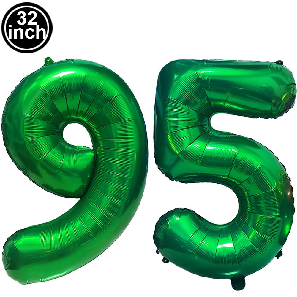 Green Large Numbers Balloon 32 Inch 0 1 2 3 4 5 6 7 8 9 Jungle Birthday Digit Bachelorette Balloons Figure Golob Party Ballon