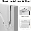 2Pcs Heavy Duty Over The Door Hooks Easy Installation Sturdy Metal Hangers For Coats Bags Towels Clothes