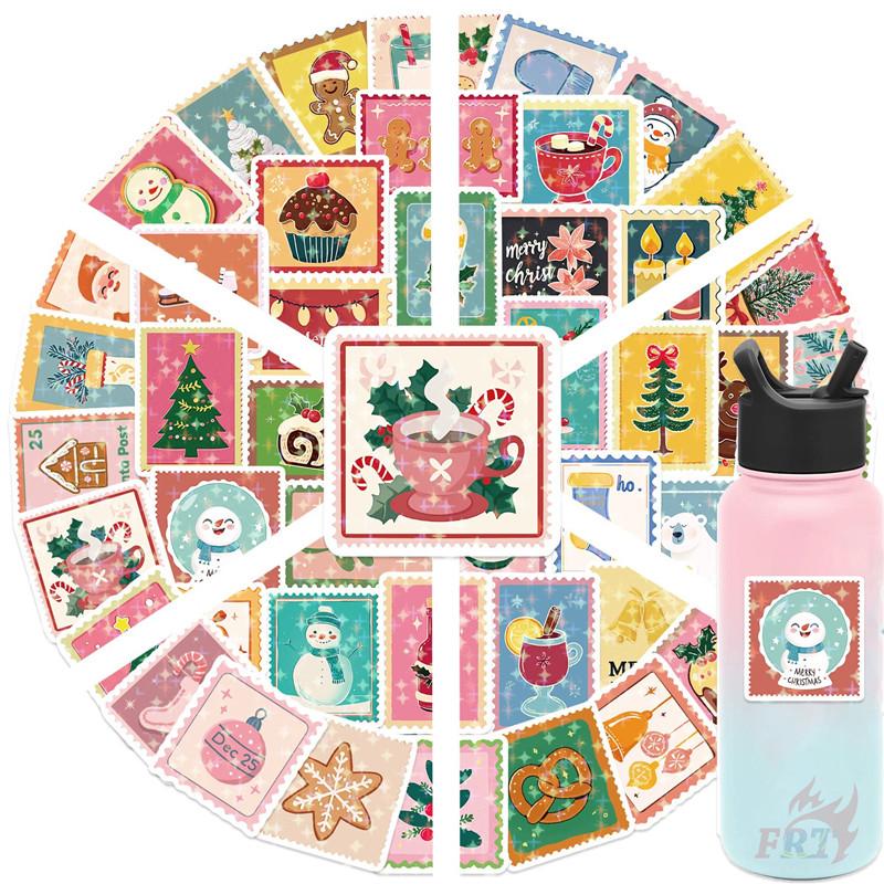 50Pcs/Set Pink Christmas Stamp Series 02 Stickers DIY Fashion Waterproof Doodle Decals Stickers