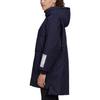adidas Solid Color Mid-Length Casual Hooded Down Jacket Women Outerwear Blue GE9970