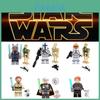 Set di Giocattoli con Blocchi da Costruzione Clone Trooper di Star Wars per Bambini Materiale Plastico Altezza 4,5 cm
