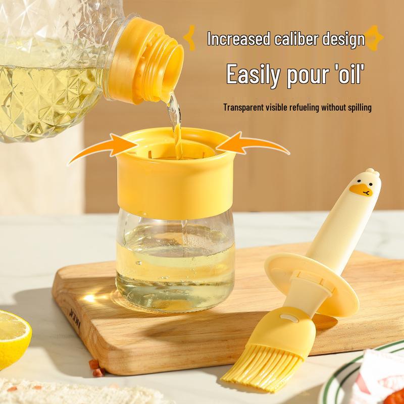 High-Temperature Resistant Silicone Oil Brush Bottle for Kitchen and BBQ