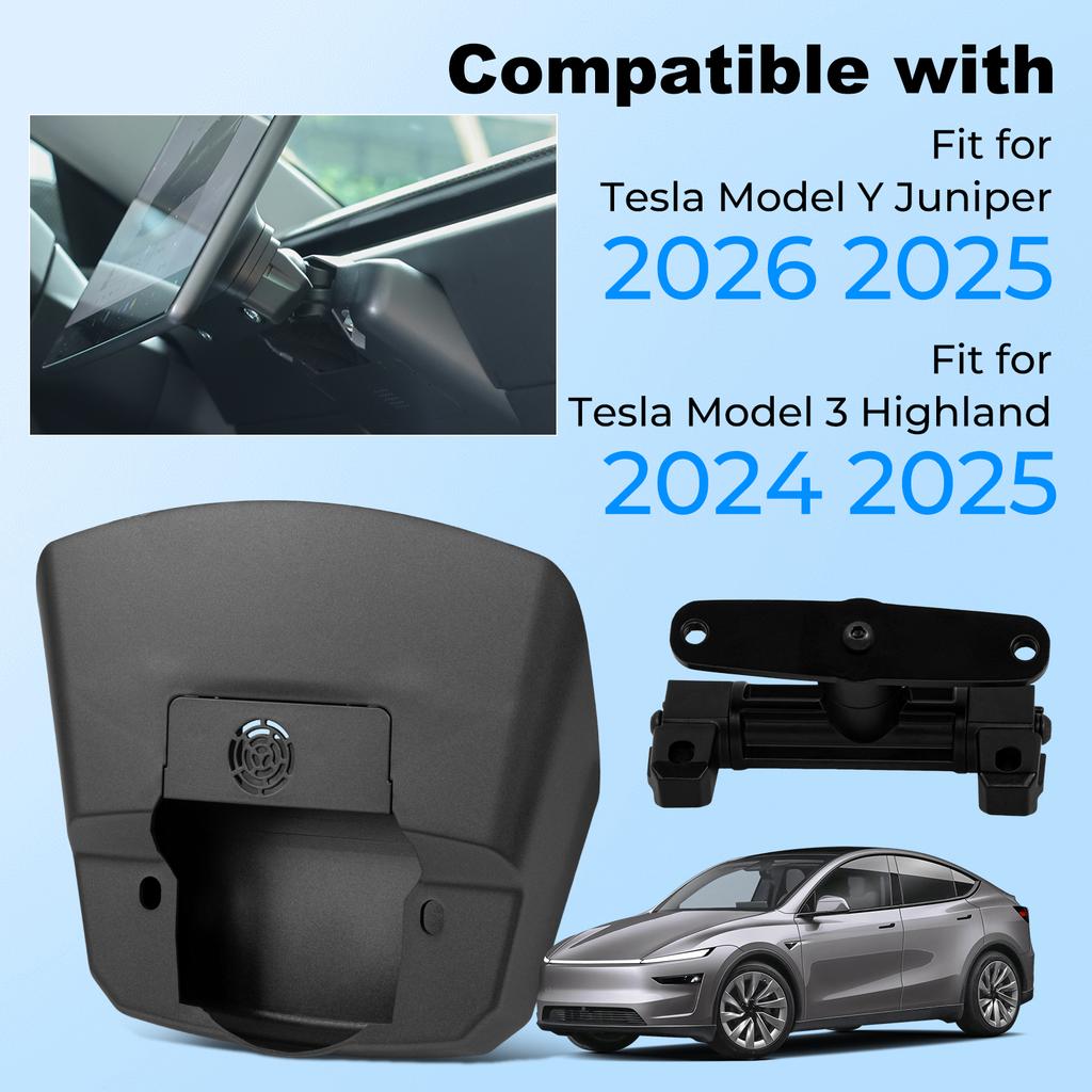 DQMN8 For Tesla Model Y Juniper 2025 Car GPS Navigation Adjustment Holder For Model 3 Highland 2024 Central Control Screen Rotation