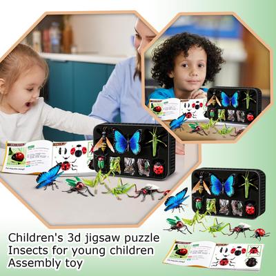 Children's 3D Puzzle, Children's Insect Assembly Toy Puzzle
