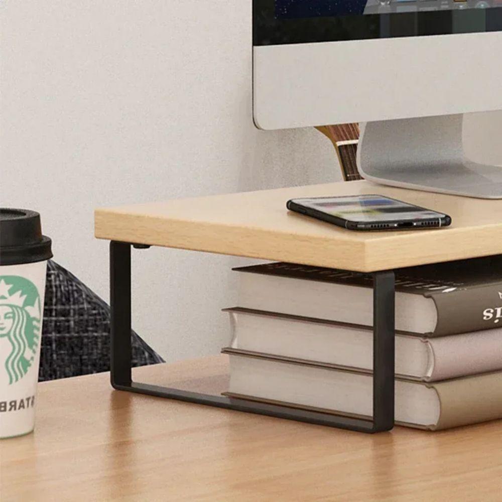 Computer Monitor Erhöhte Monitorbasis Home Office Aufbewahrungsregal Computer Desktop Kreatives Aufbewahrungsregal Büroaufbewahrungszubehör