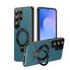 Business Leather Skin Ring Holder Case For Samsung Galaxy S26 Ultra Plus + Luxury Protective Mobile Phone Back Cover Etui