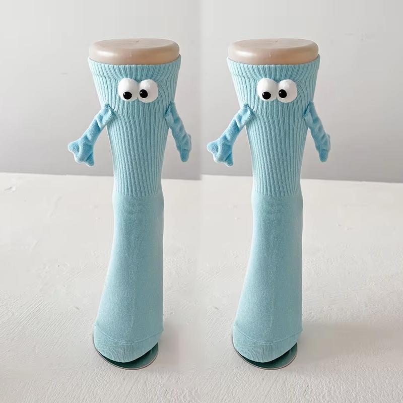 Magnetic Holding Hands Socks Novelty Funny Women Men Couple Socks Valentine's Gifts For Couples Anniversary Best Friends Teens