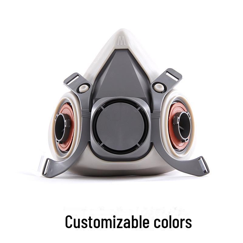 Puda 410 Industrial Gas Mask - Anti-Organic Vapor, Chemical, Spray Paint, and Dust Protection (6200 Model)