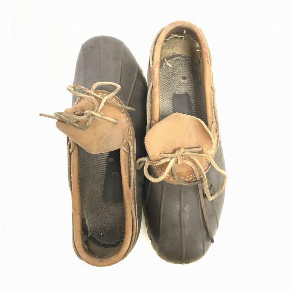 80er-90er USA Vintage L.L.Bean niedrig geschnittene Bean Boots 27.0-27.5 ca. dunkelbraun(GEBRAUCHT)