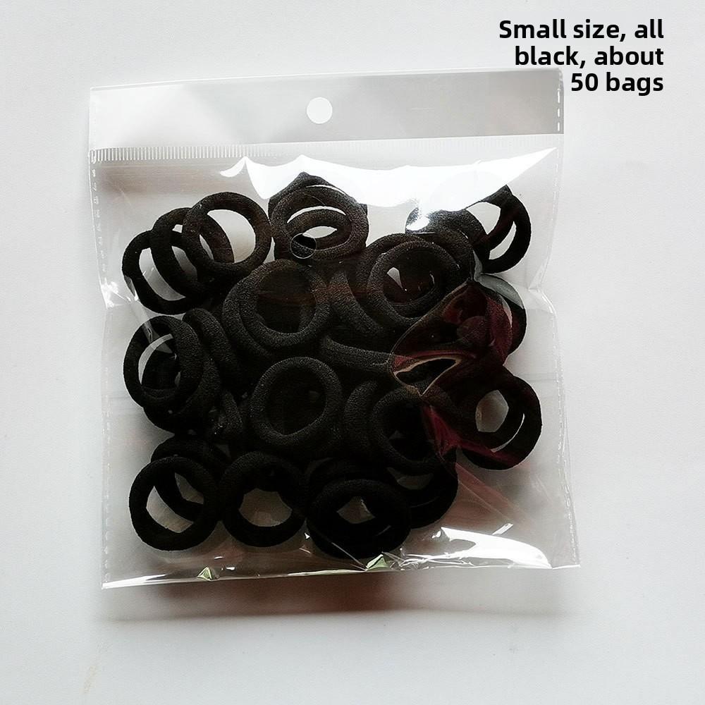 2.5cm Soft Seamless Hair Ties for Kids, No Damage Toddler Hair Bands 50Pcs