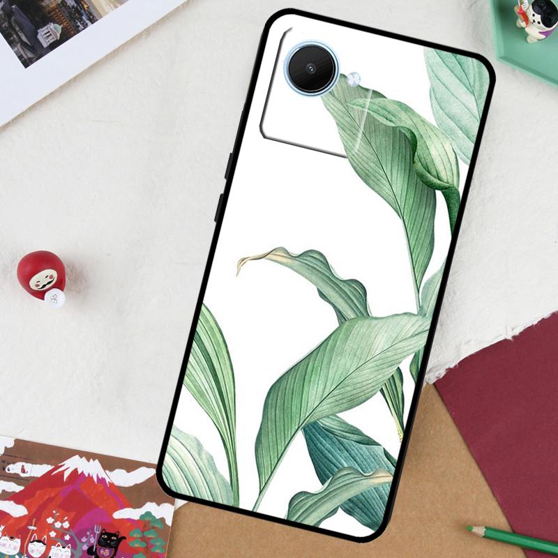 Tropical Leaves For Realme GT 6T 6 5 GT 7 Pro C61 C55 C53 C51 C21Y C25S C67 C75 10 11 12 13 14 Pro Plus Case