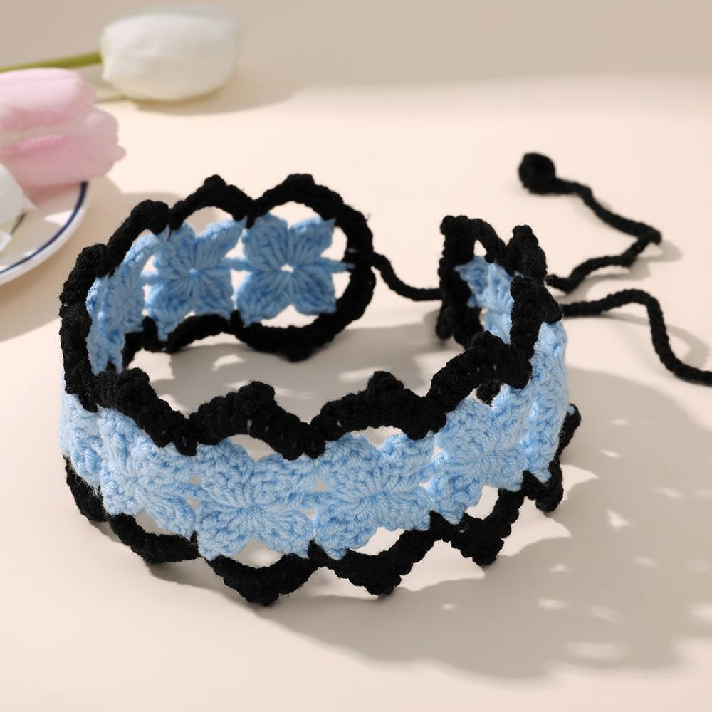 

Hollowed Knitted Headband Candy Colors Head Scarf Sweet Lovely Style Candy Colors Headwear Women