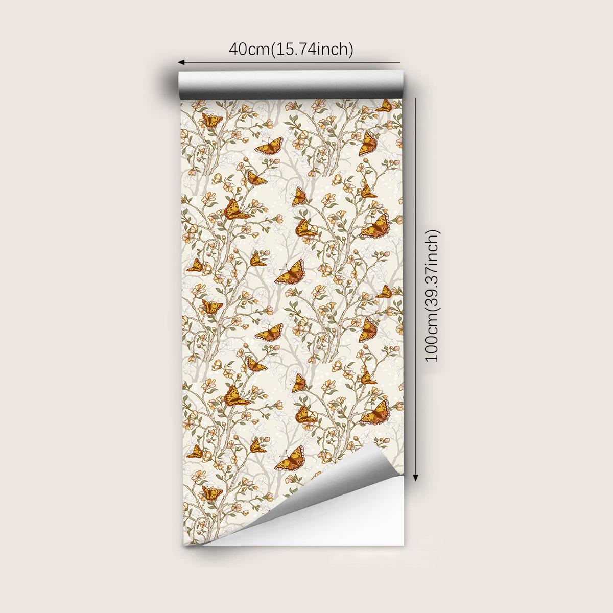 

Самоклеящиеся обои 3D цветок растение нетканый материал толстые обои спальня гостиная телевизор фон наклейки на стену 40cmX100cm