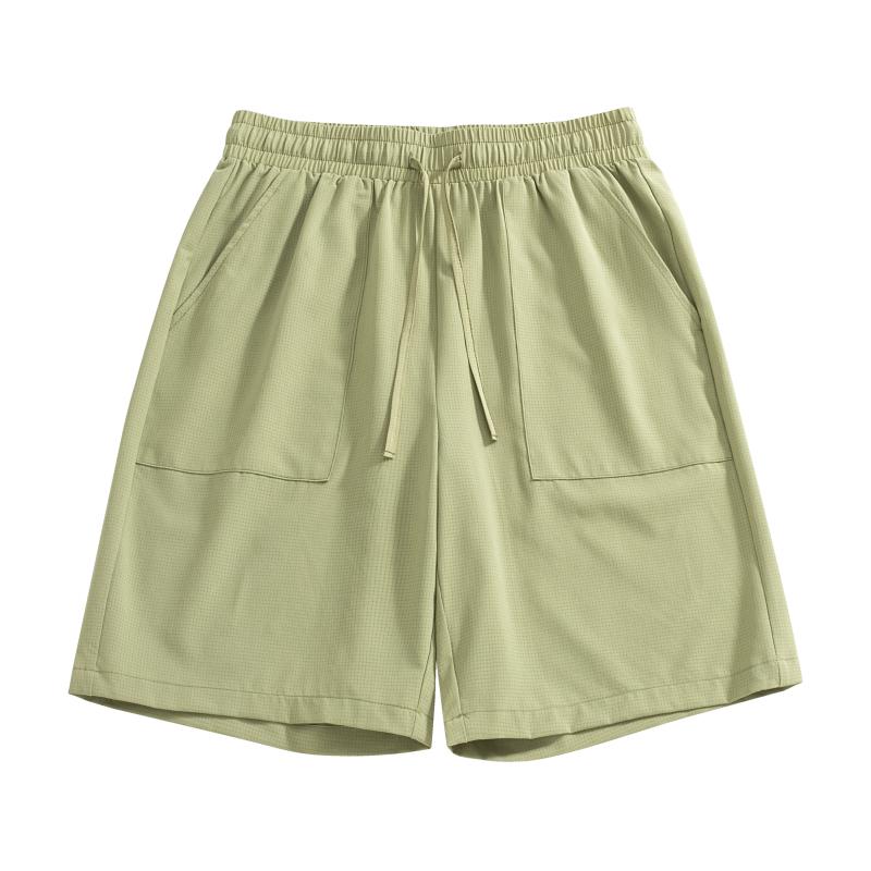 New Mens Fitness Lightweight Shorts Summer Casual Pockets Shorts Basic Solid Color Short Pants Jogging Beach Shorts Men