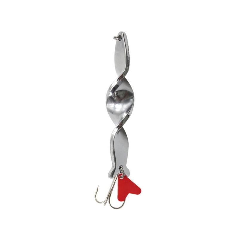 Fishing Lure Spinner Trolling Spinning Spirals Long Cast Spoons Screw Rotation Jigbait Saltwater Trebles Hook Lures