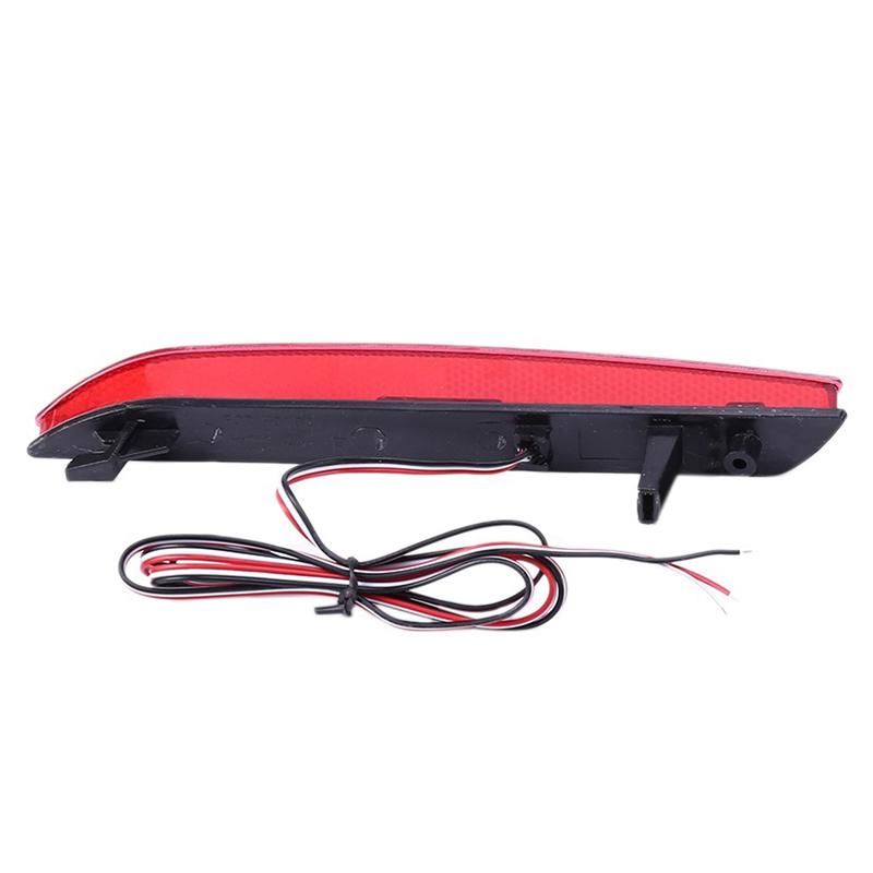 M63K-LED Tail Red Rear Bumper Reflector Light Lamp Stop Fog Brake Light For Honda JAZZ Fit 2010-2013 CRZ CRV Acura TSX