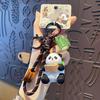 Creative Cartoon Panda Keychain Kawaii Bag Hanging Panda Pendant Ornaments Chinese Style Car Key Ring Gifts