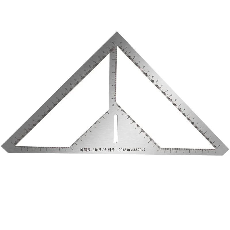 

Multifunctional Floor Drain Ruler Measuring Tools Stainless Steel Tile Triangle Ruler