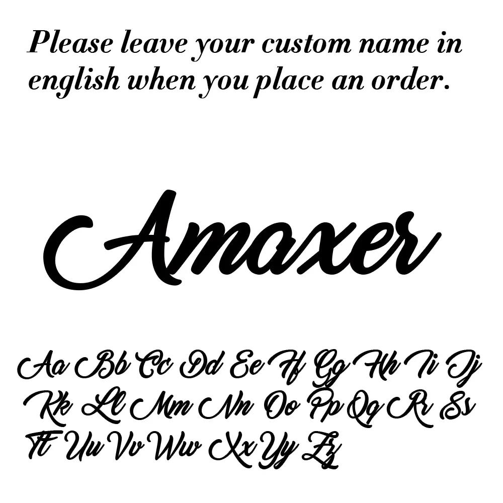Stainless Steel Custom Name Letters Logo Brooch Personalized Nameplate Pins Badge Trendy Jewelry Gift for Women Men Kids