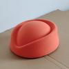 Cappello a Cilindro Riccio Retrò, Berretto di Lana Monocolore, Cappello Elegante da Banchetto Quotidiano per Donna
