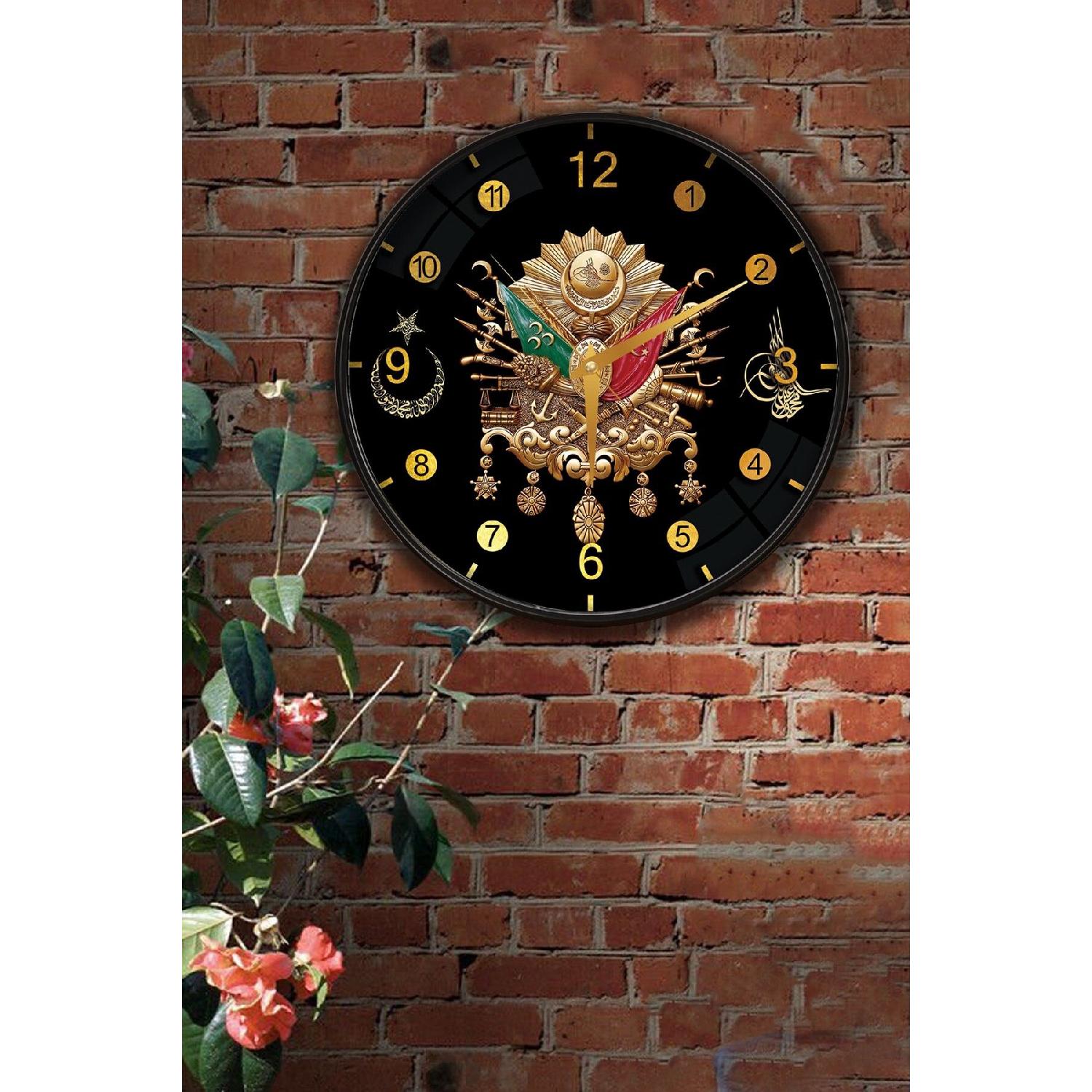 

Настенные часы с османским гербом - 29 см