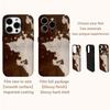 TERRA Brown Fur Phone Case for IPhone 16 15 14 13 12 11 X XS XR XSMAX 7 8 Pro Max Plus Double-layer Back Cover