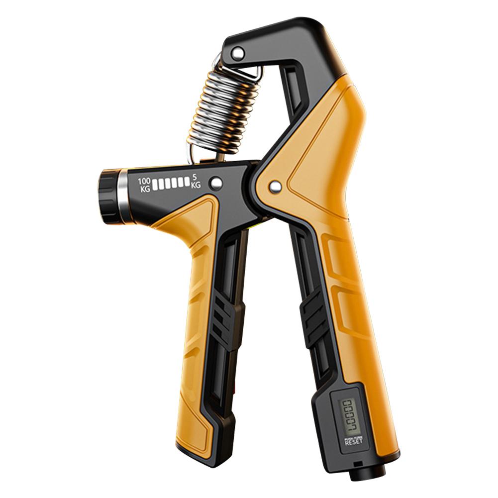 Hand Grip Strengthener Grip Strength Trainer Ergonomic Handle Ergonomic Hand Gripper 5-100KG Resistance Adjustable for Home Gym оранжевый