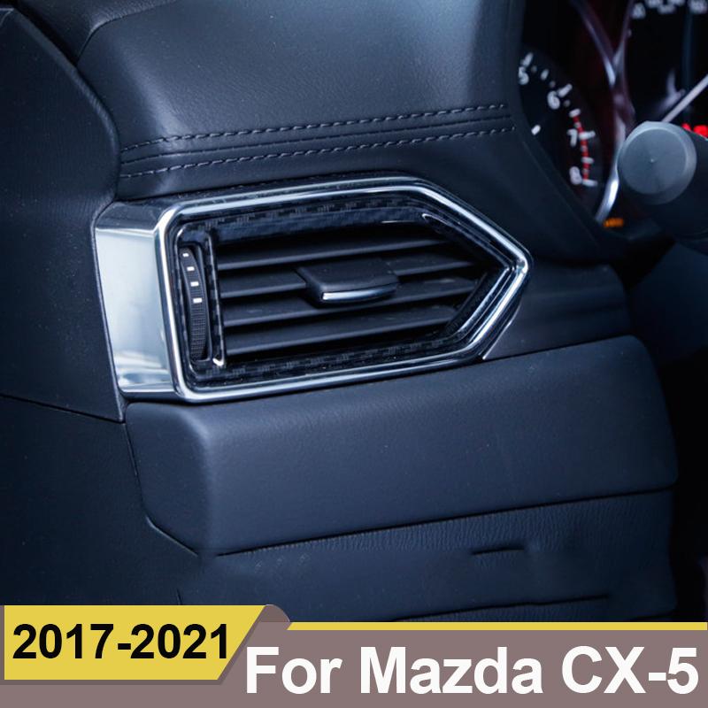 För Mazda CX-5 CX5 CX 5 2017 2018 Bilinstrumentbräda Luftventil Trim Kåpa Utlopp Ram Ram Garnering Gjutning Surround