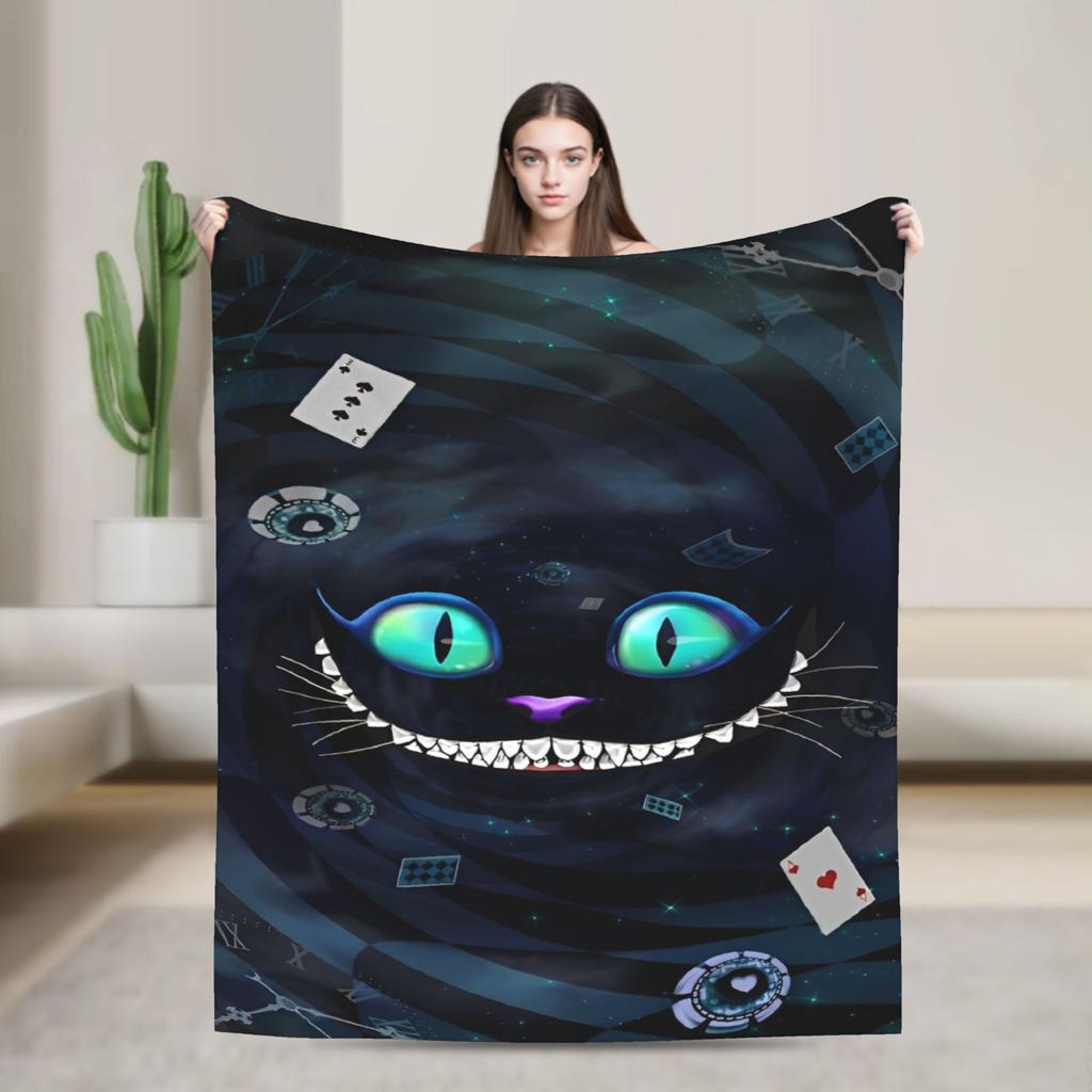 Cartoon Alice in Wonderland  Blankets  Flannel Awesome Warm Throw Blankets for Bed Sofa Autumn/Winter