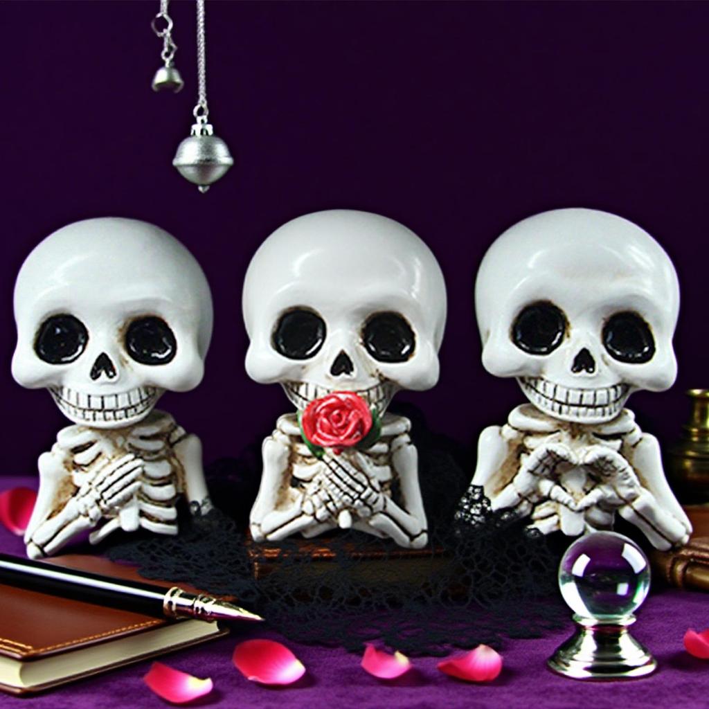 Skull Car Vent Clips Air Freshener Spooky Skeleton Halloween Auto Decor Long-Lasting Vent Clips Skull Air Freshener For Interior