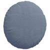 Seat Cushion 2 pcs Blue Ø60 x 21 cm Corduroy Fabric