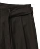 NOIRER Belted Two-Tuck Wide Slacks (Brown Stripe)