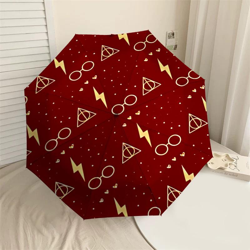 1PC Glasses Lightning_bolt Umbrella-8-Rib Reinforced, Automatic Open, Lightweight & Durable-D2617
