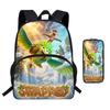 Kinder Cartoon Rucksack Federmäppchen Set Schule Leicht Wirbelsäulenfreundlich Atmungsaktiv Oxford Stoff Mit Lustigem Druckdesign