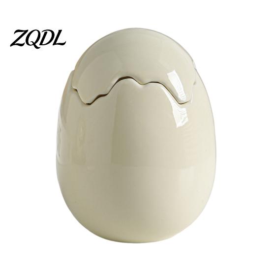 Unique Housewarming Gift Ceramic Eggshell Candle Holder for Scented Candles, Candles Modern Living Room Decor Container, Minimalist Art Ornament Home