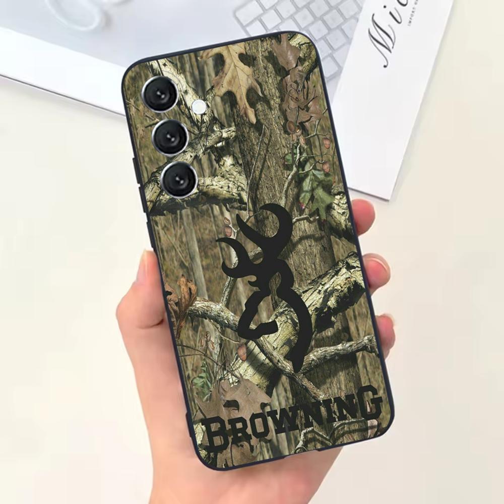 

Deer Hunting Camo Phone Case For Samsung Galaxy A13,A21s,A22,A31,A32,A52,A53,A71,A80,Soft Black Shell Samsung a21s