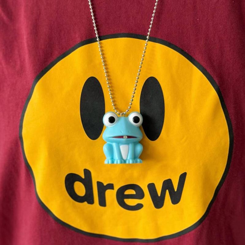 Big-Eyed Frog LED Sound & Light Keychain Pendant Flat Ring