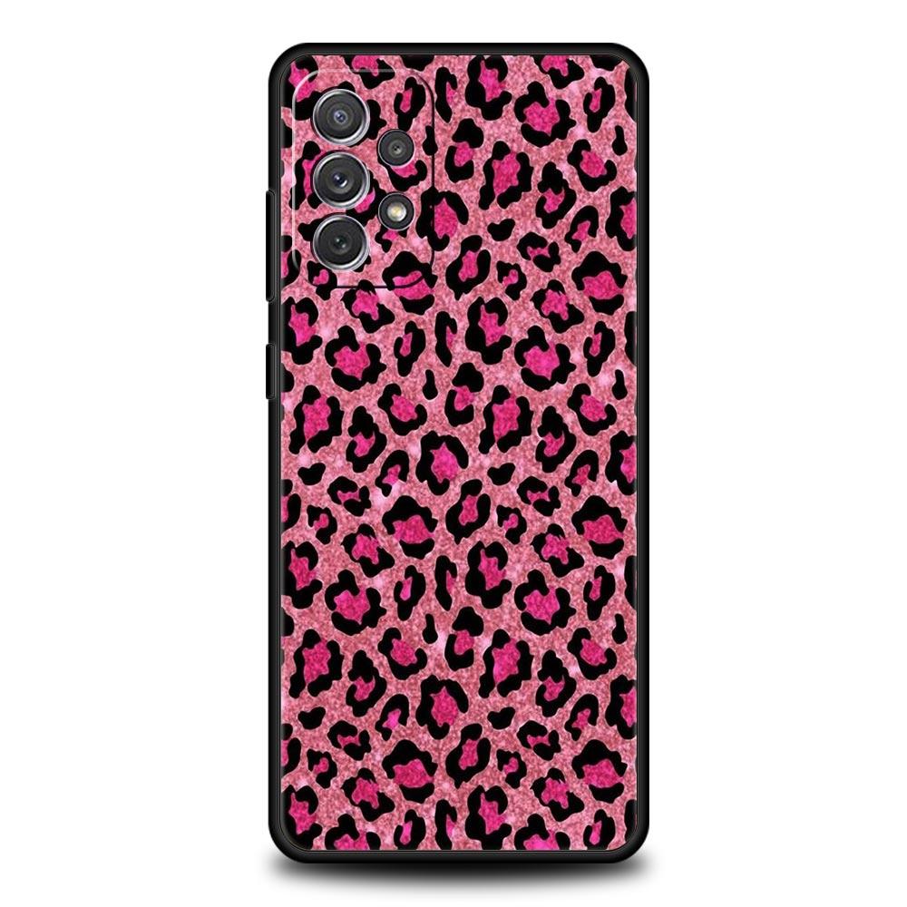 Leopard Print Pattern Phone Case For Samsung Galaxy A17 A07 A55 A35 A25 A15 A05 A33 5G A31 A23 A21s A13 A41 A73 A53 A51 A71Cover