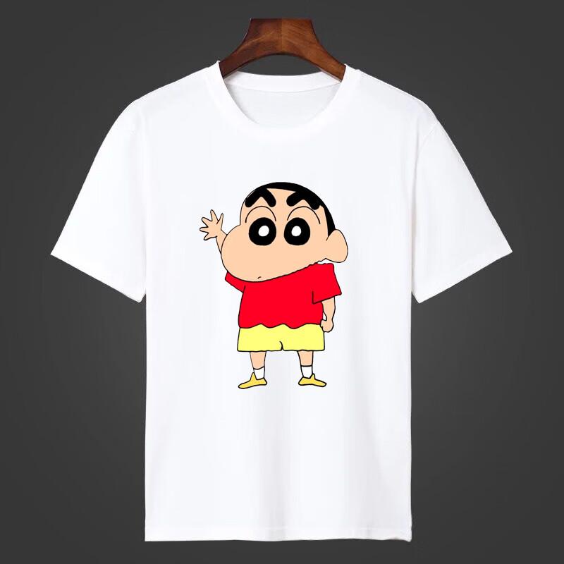 

Crayo.n Littl.e New Japanese Anime Cartoon Printed T-shirt Cute Style Women s Short Sleeve T-shirt Personality High-Quality Tops 4XL