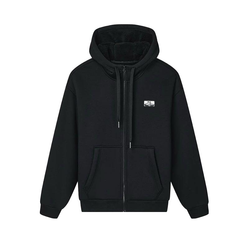 New FILA ORIGINALE Sweatshirt Men's Jet Black F51M449502F-BK