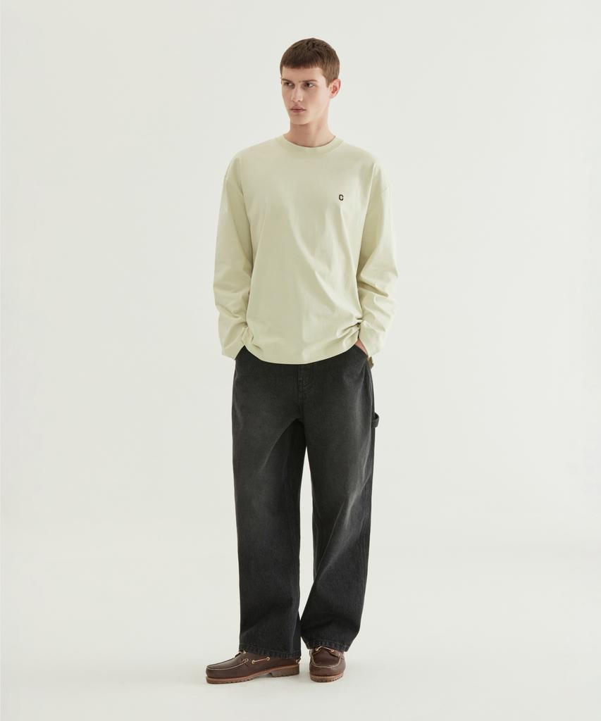 COVERNAT Small C Logo Long Sleeve White