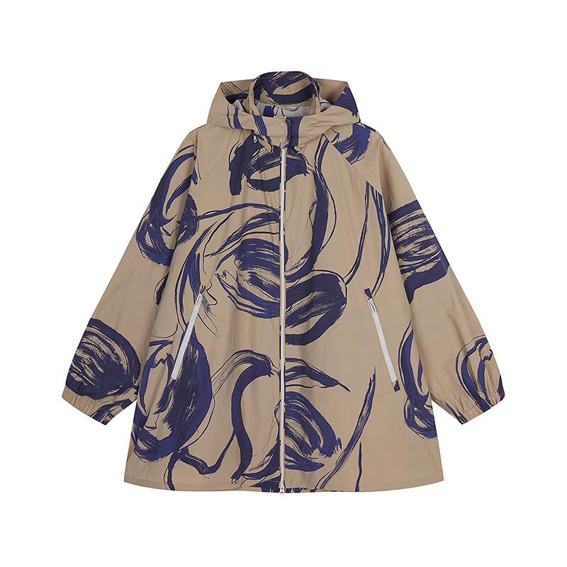 JNBY Loose Stand Collar UV Protection Windbreaker